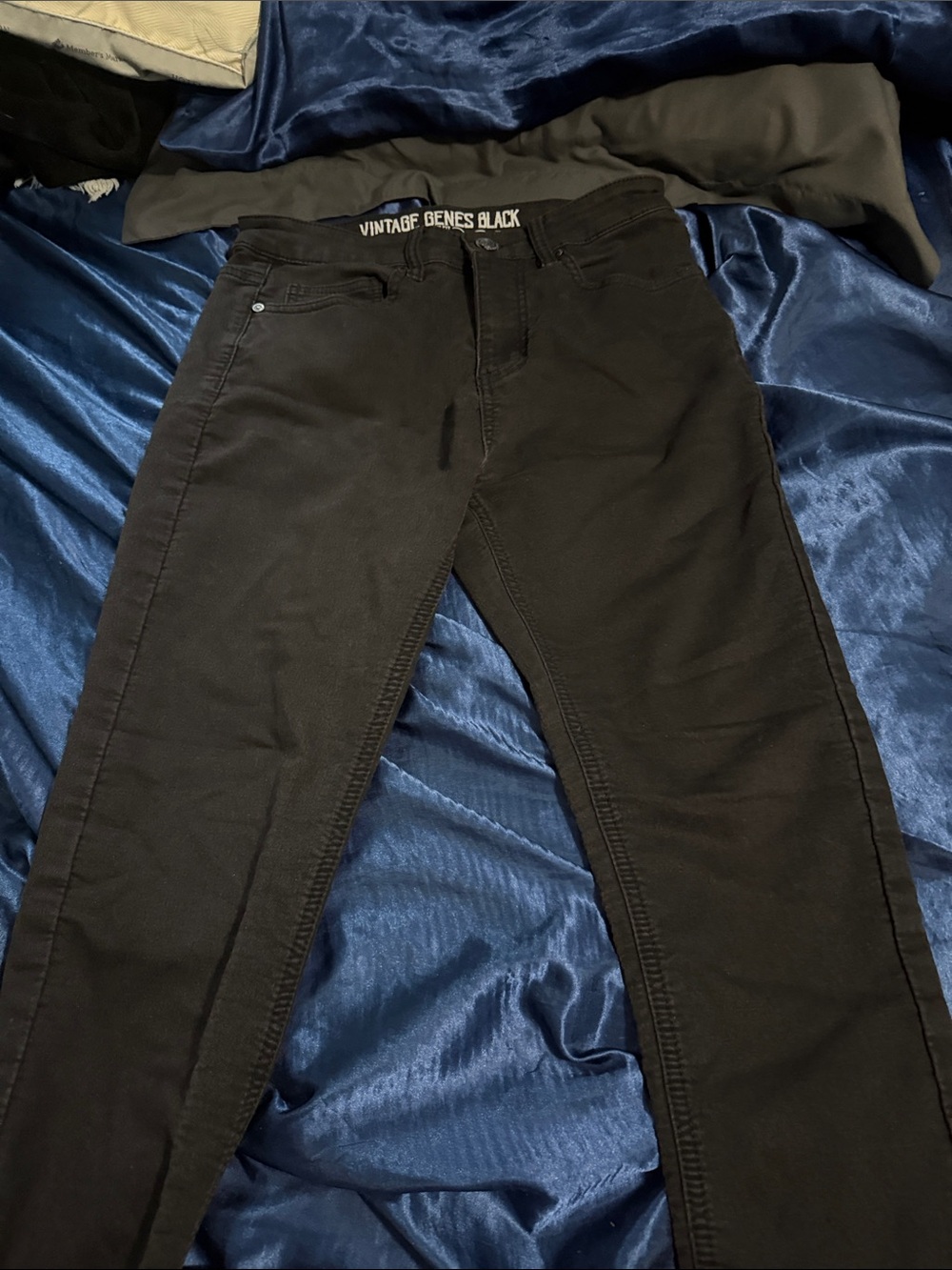 Vintage Genes Black Slim Men’s Jeans - Black